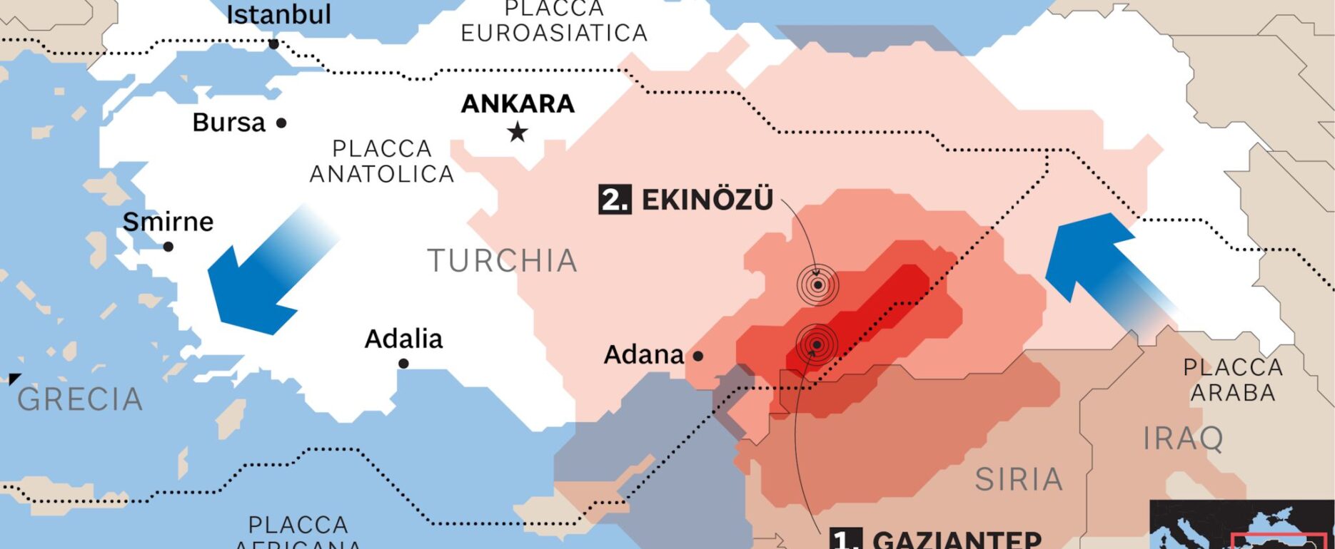 Terremoto Turchia 6 febbraio 2023